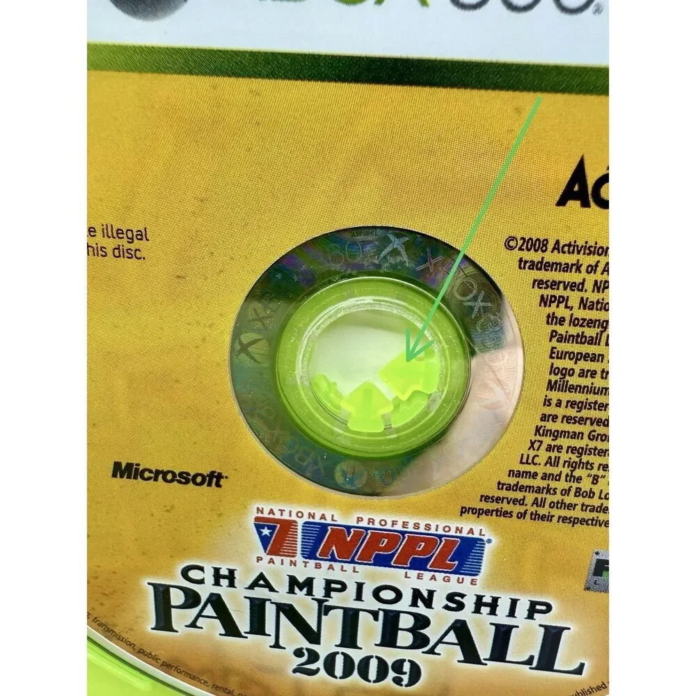 NPPL Championship Paintball 2009 (Microsoft Xbox 360, 2008) Game & Case‎ Tested